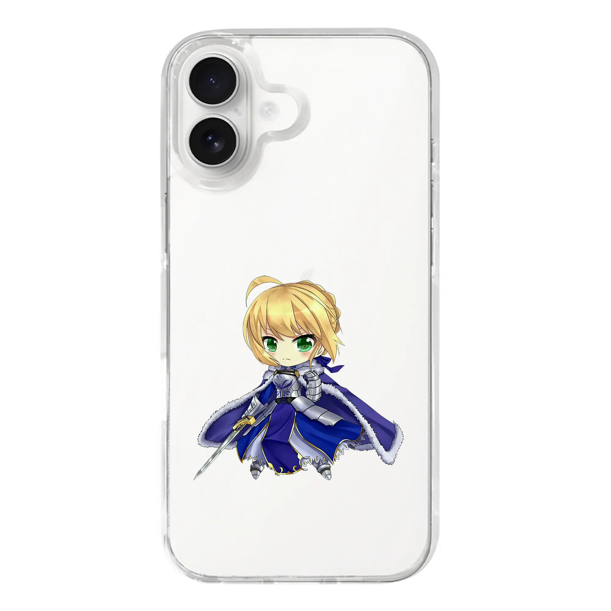 FGO グッズ,アルトリア - iPhone 17シリーズ 透明スマホケース – 薄型・耐衝撃・精密フィット保護カバー